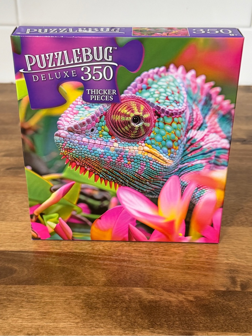 Deluxe 350-Piece Chameleon Puzzle - Pink & Multicolor